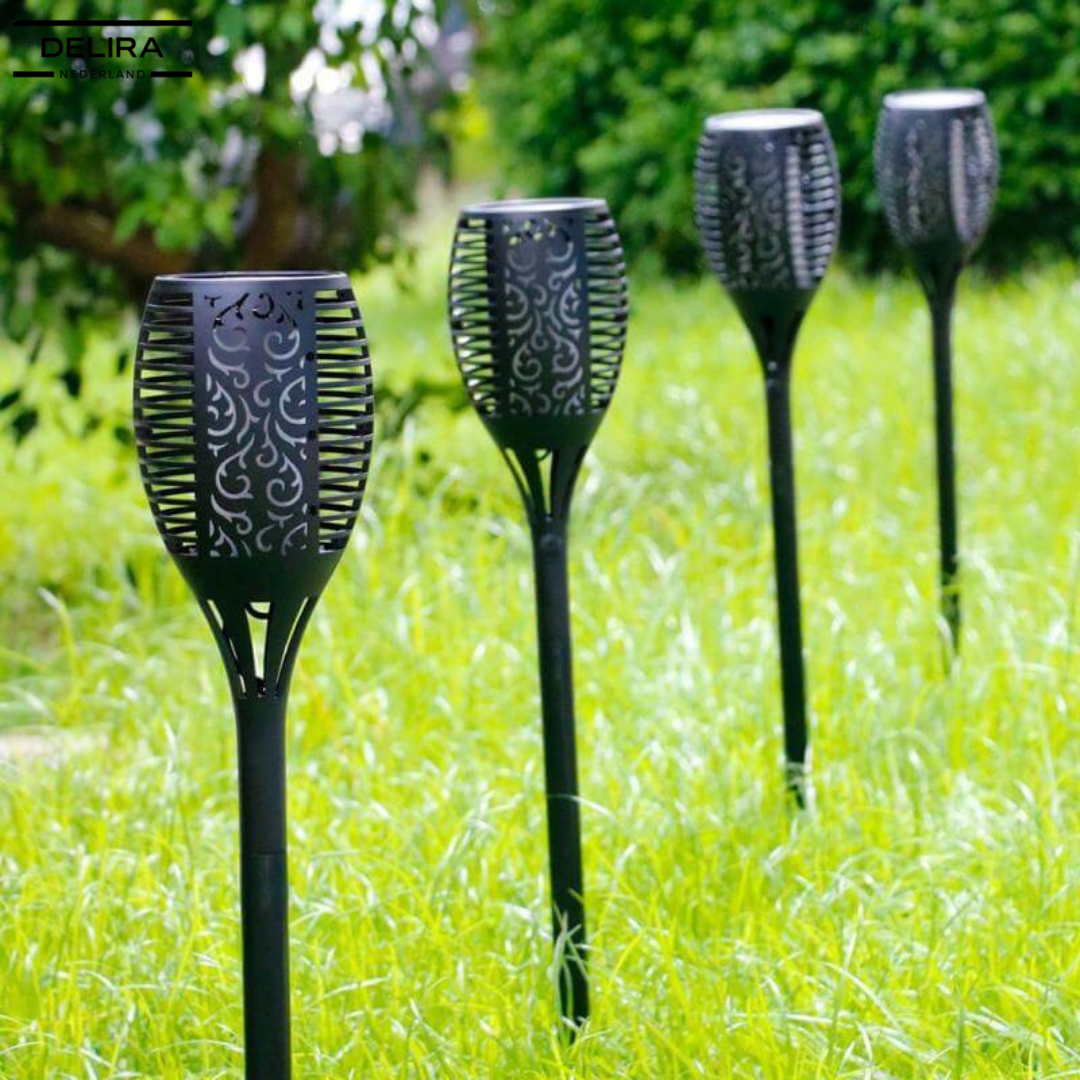 GlowTorch™ – Sfeervolle solar fakkelverlichting