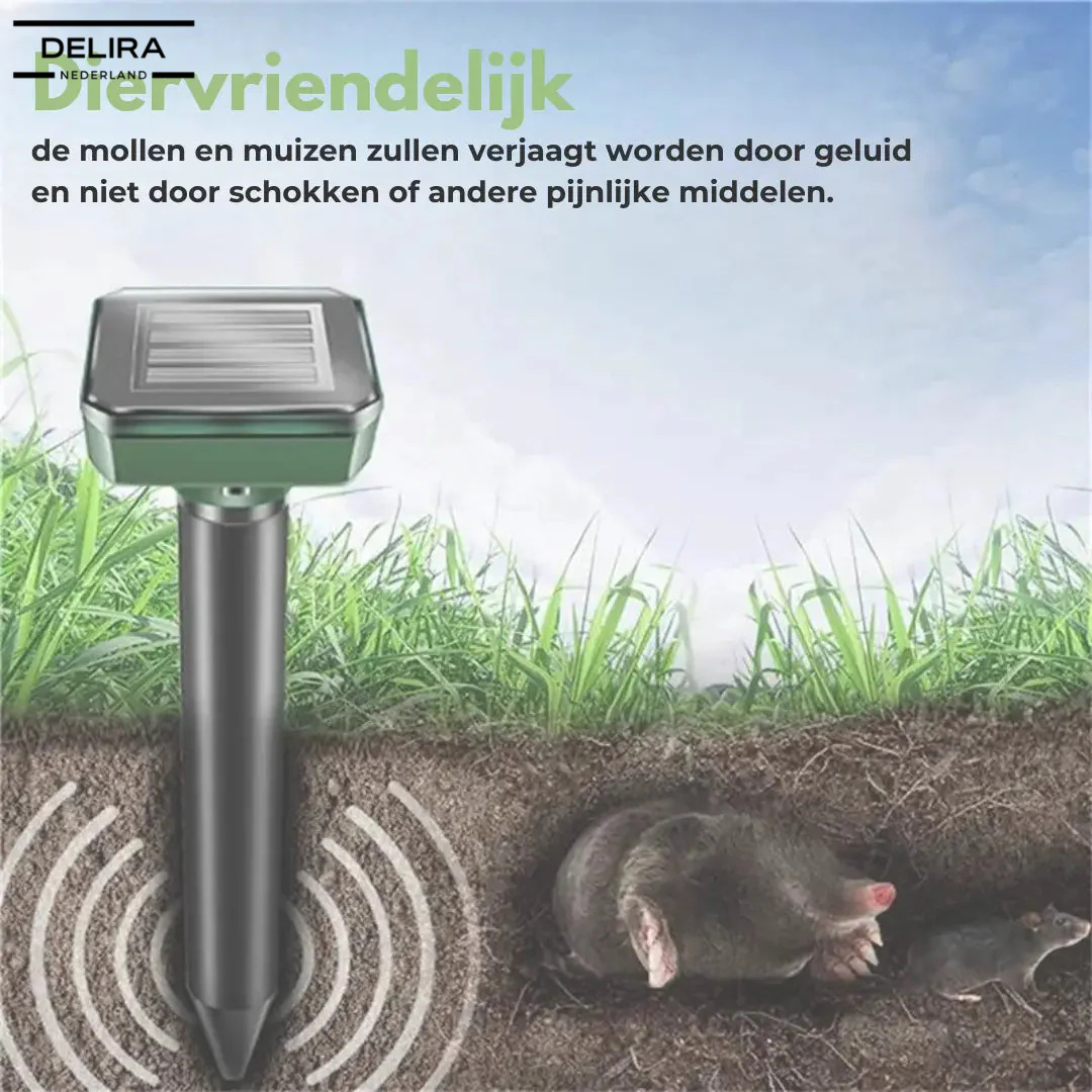 MoleAway™ – Verjaag mollen voorgoed, zonder gif of gedoe