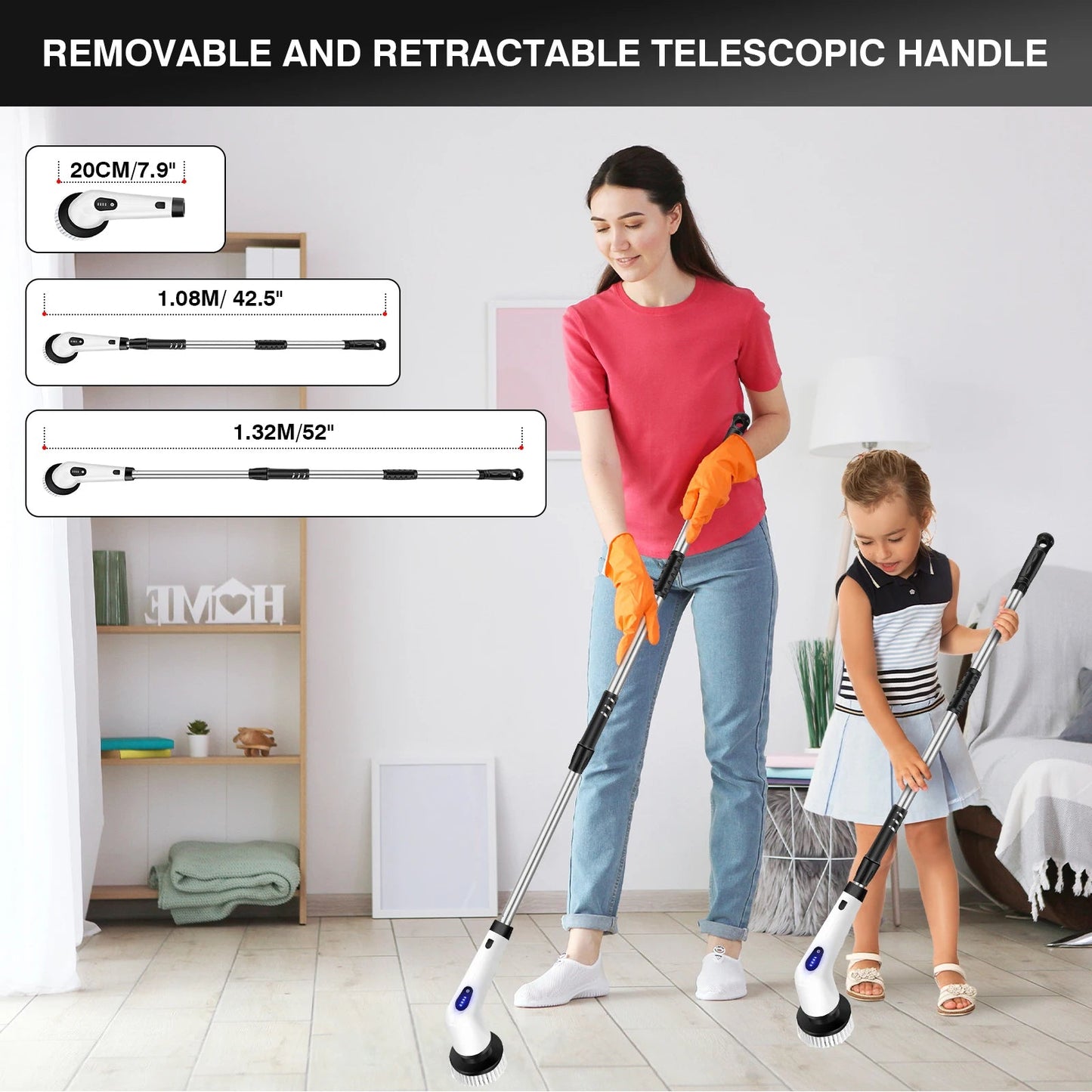 SpinScrub Pro™ – De #1 Elektrische Schrobber voor Moeiteloos Schoonmaken!