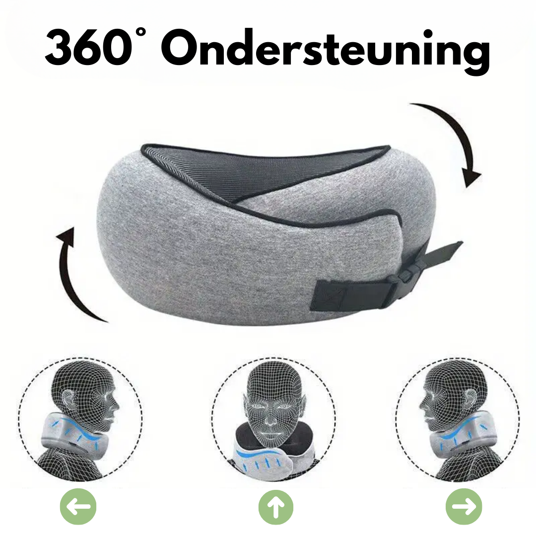 Sleepr™ – De #1 Neksteun voor Pijnvrij Reizen & Ultiem Comfort