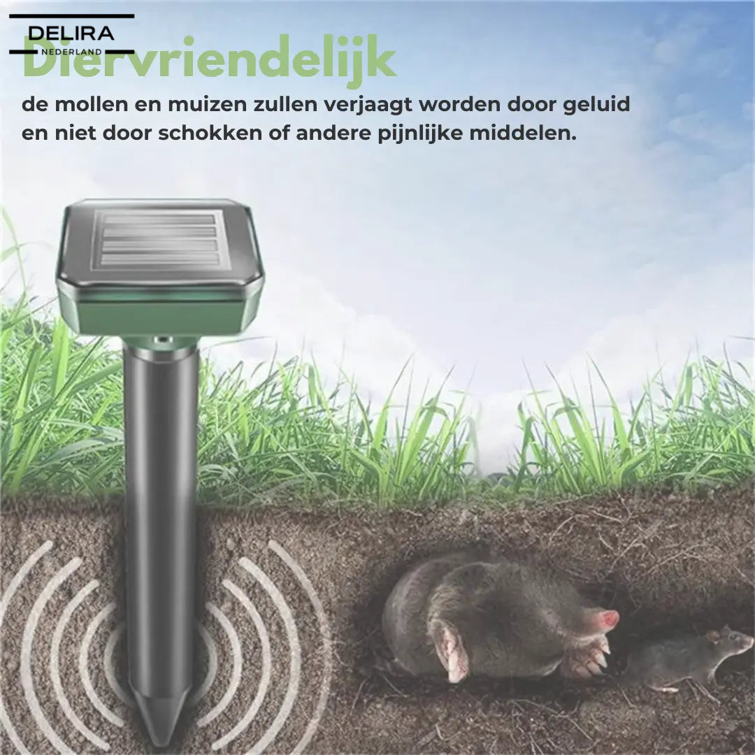 MoleAway™ – Verjaag mollen voorgoed, zonder gif of gedoe
