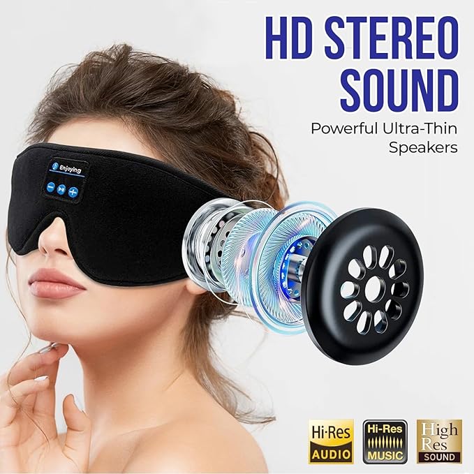 HushBand™ – Draadloze Slaap Headband met Ultiem Comfort & Rust