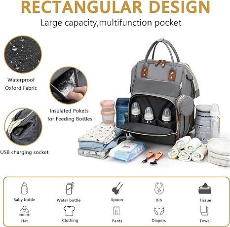 NestEase™ – De 3-in-1 Luiertas met Uitklapbaar Reisbedje