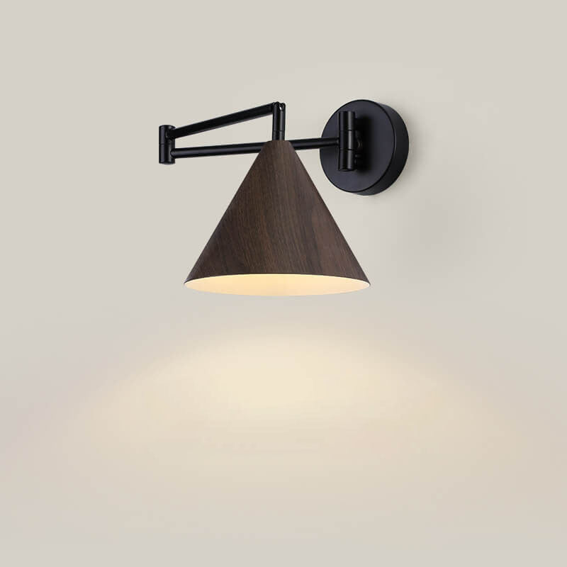 Delira Wandlamp Houtlook Kegelarm Design
