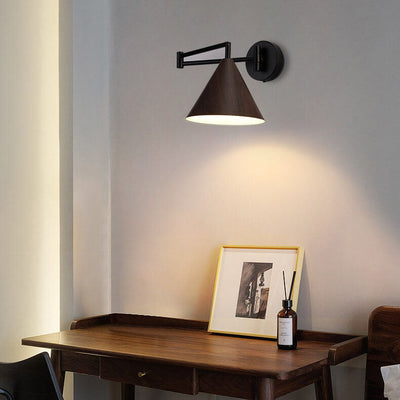 Delira Wandlamp Houtlook Kegelarm Design