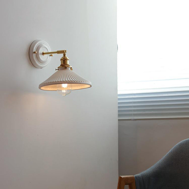 Delira Wandlamp Keramiek Messing Japans Design