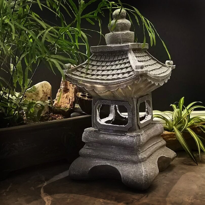 Delira Solar Tuinlamp Zen Pagoda Steenlook