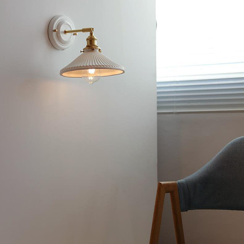 Delira Wandlamp Keramiek Messing Japans Design