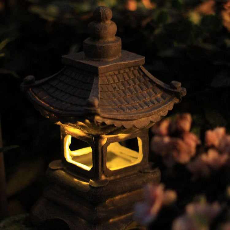 Delira Solar Tuinlamp Zen Pagoda Steenlook