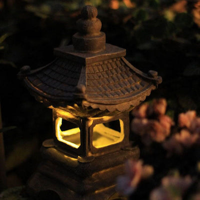 Delira Solar Tuinlamp Zen Pagoda Steenlook
