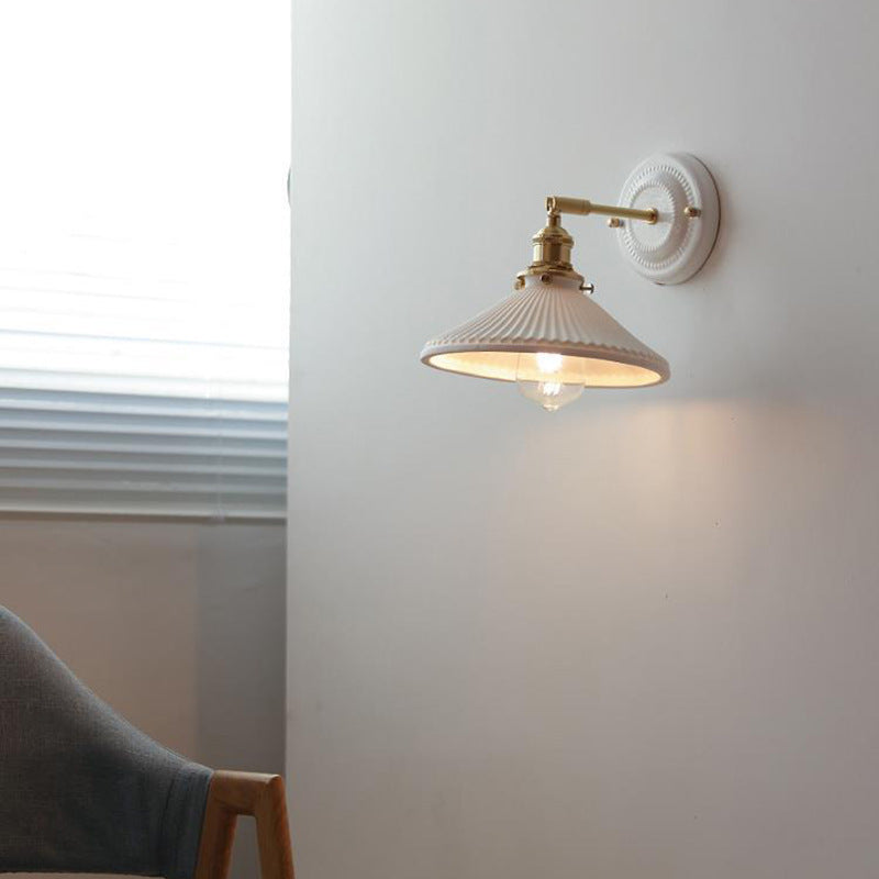 Delira Wandlamp Keramiek Messing Japans Design