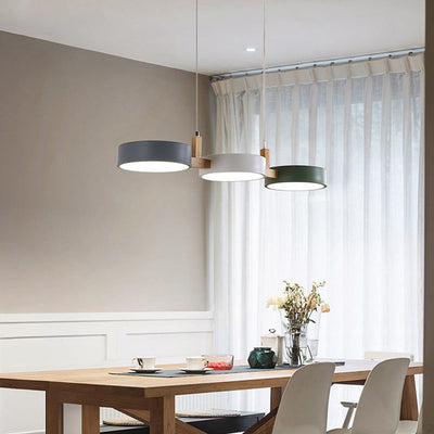 Delira Cilinder Hanglamp Scandinavisch Metaal Hout