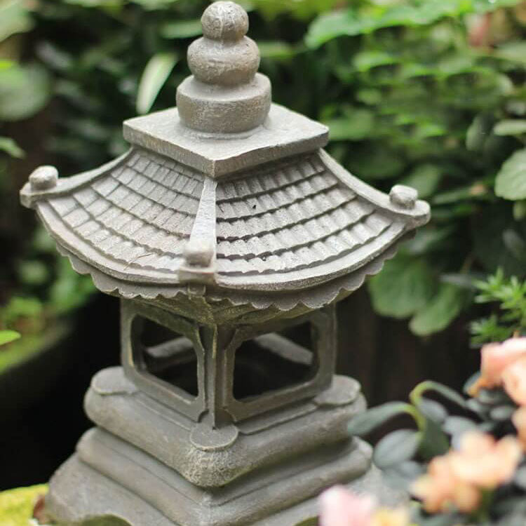Delira Solar Tuinlamp Zen Pagoda Steenlook