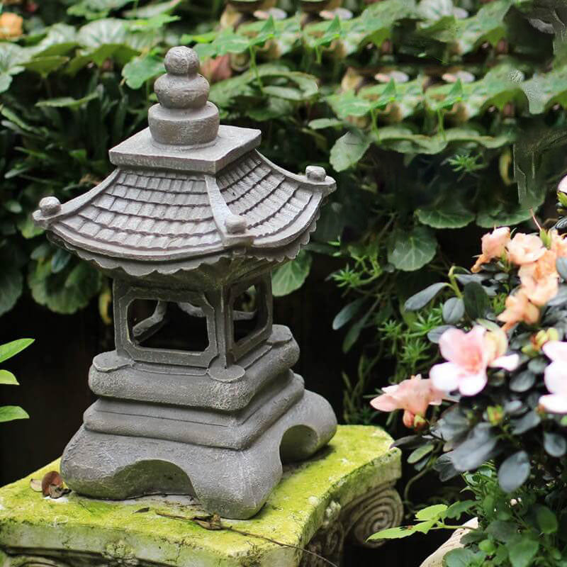 Delira Solar Tuinlamp Zen Pagoda Steenlook