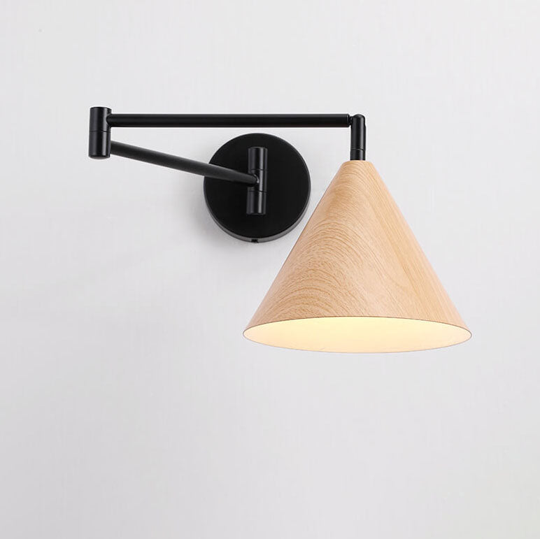Delira Wandlamp Houtlook Kegelarm Design