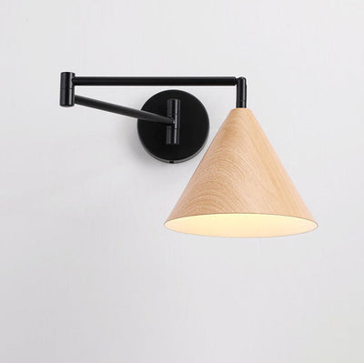 Delira Wandlamp Houtlook Kegelarm Design