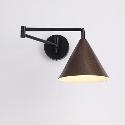 Delira Wandlamp Houtlook Kegelarm Design