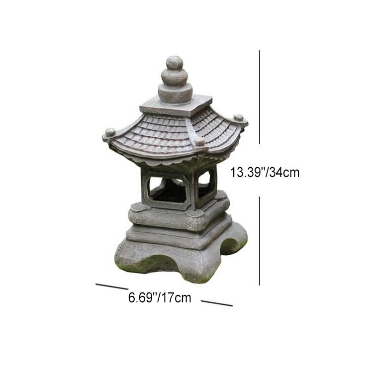 Delira Solar Tuinlamp Zen Pagoda Steenlook