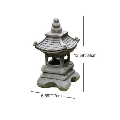 Delira Solar Tuinlamp Zen Pagoda Steenlook