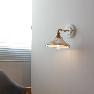 Delira Wandlamp Keramiek Messing Japans Design