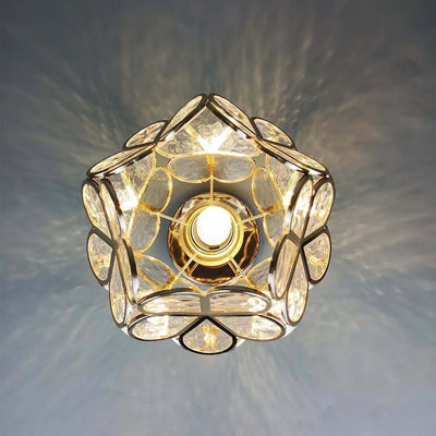 Delira Plafondlamp Glazen Bloemmotief