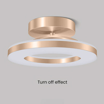 Delira Plafondlamp Goud IJzer LED Modern