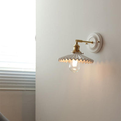 Delira Wandlamp Keramiek Messing Japans Design