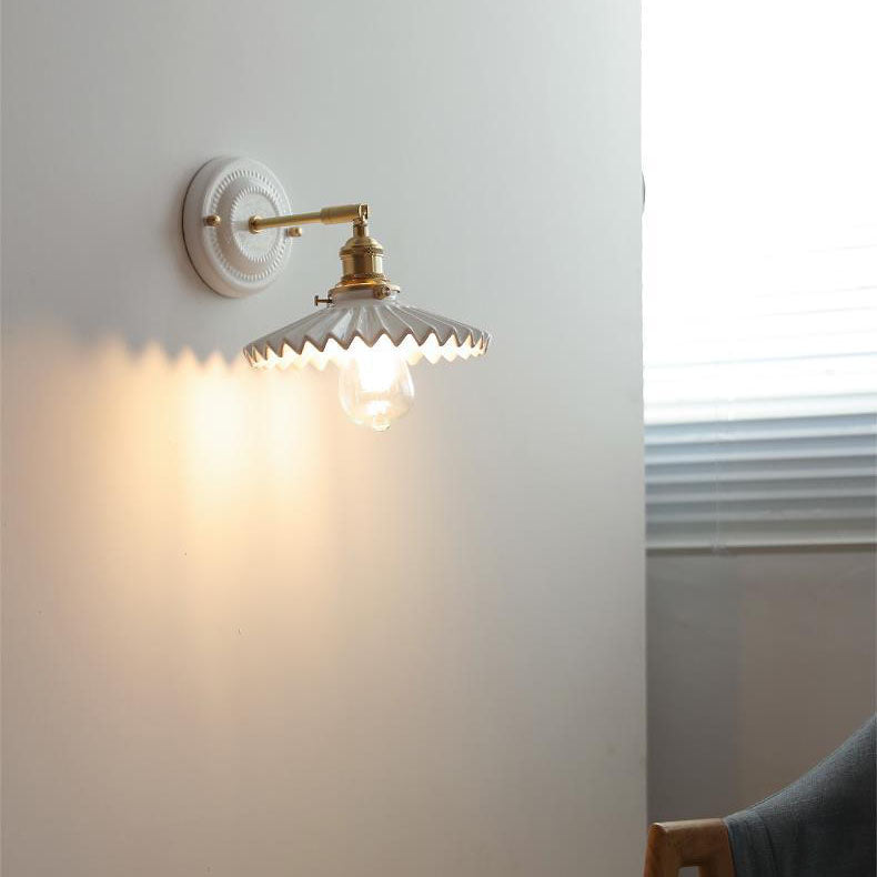 Delira Wandlamp Keramiek Messing Japans Design