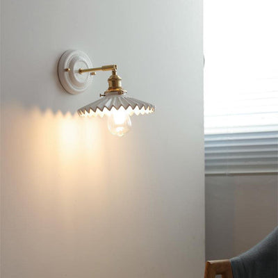 Delira Wandlamp Keramiek Messing Japans Design
