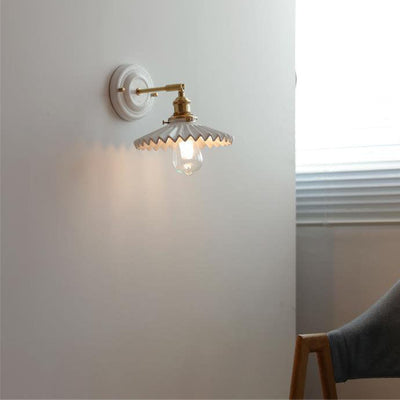 Delira Wandlamp Keramiek Messing Japans Design