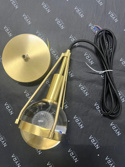 Delira Hanglamp Goud Bloemlicht