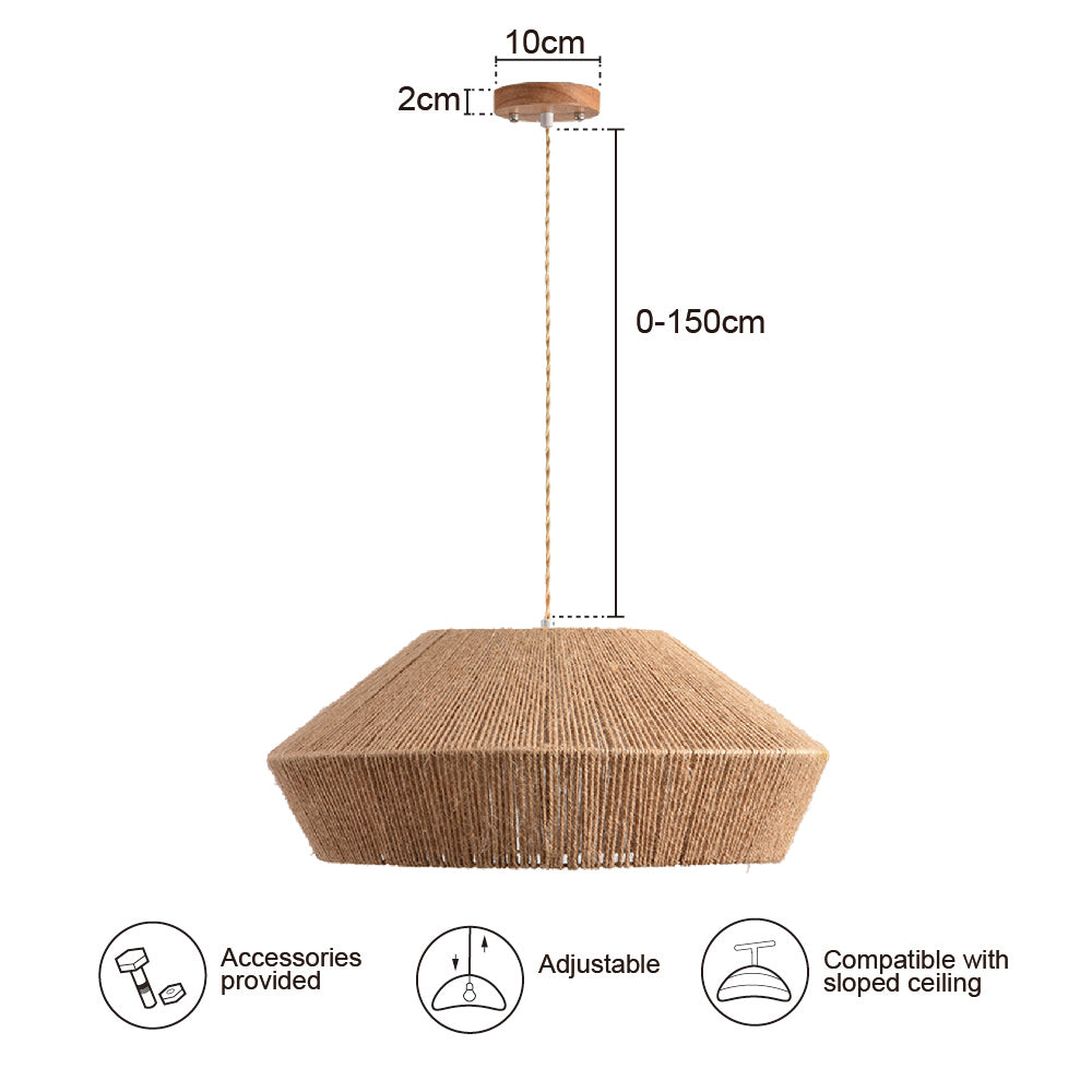 Delira Hanglamp Touw Natuurlijke Look