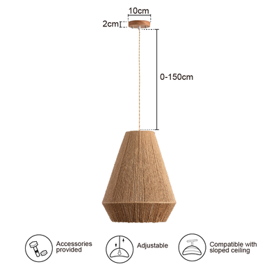 Delira Hanglamp Touw Natuurlijke Look