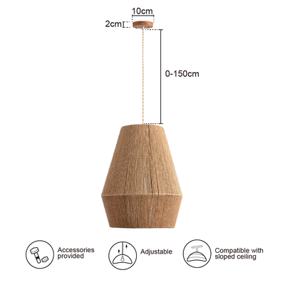 Delira Hanglamp Touw Natuurlijke Look