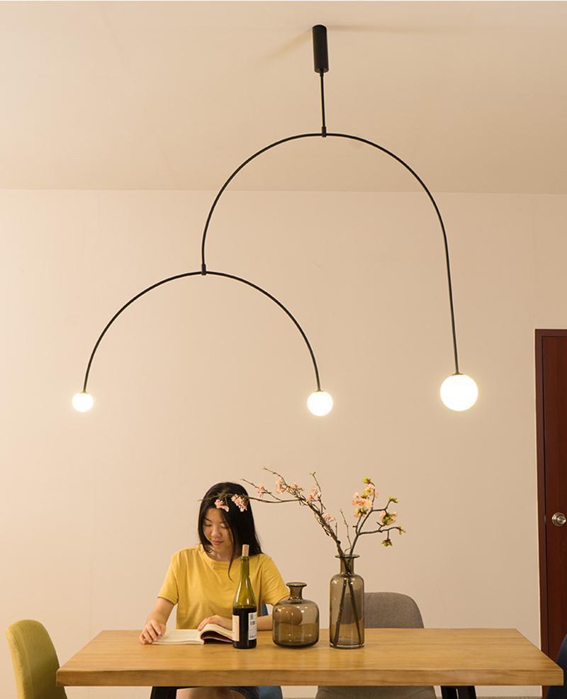 Delira Kroonluchter Zwart Messing Lijndesign