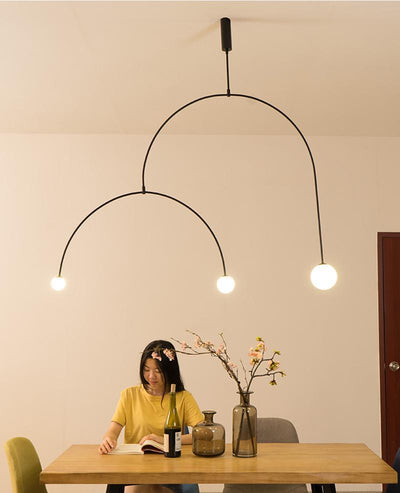Delira Kroonluchter Zwart Messing Lijndesign