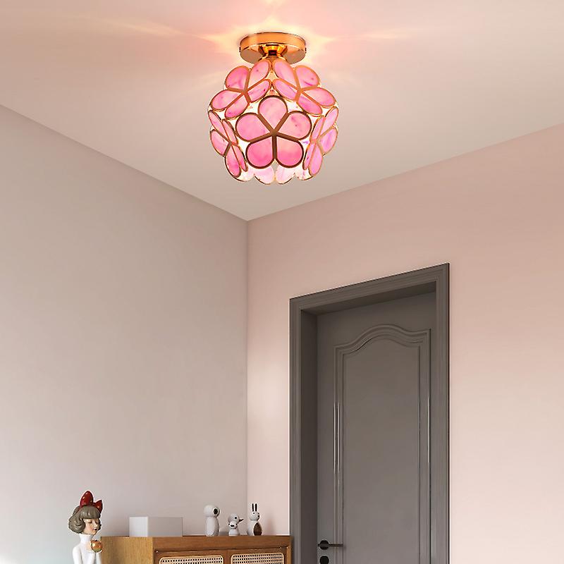 Delira Plafondlamp Glazen Bloemmotief