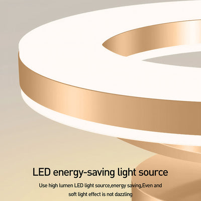 Delira Plafondlamp Goud IJzer LED Modern
