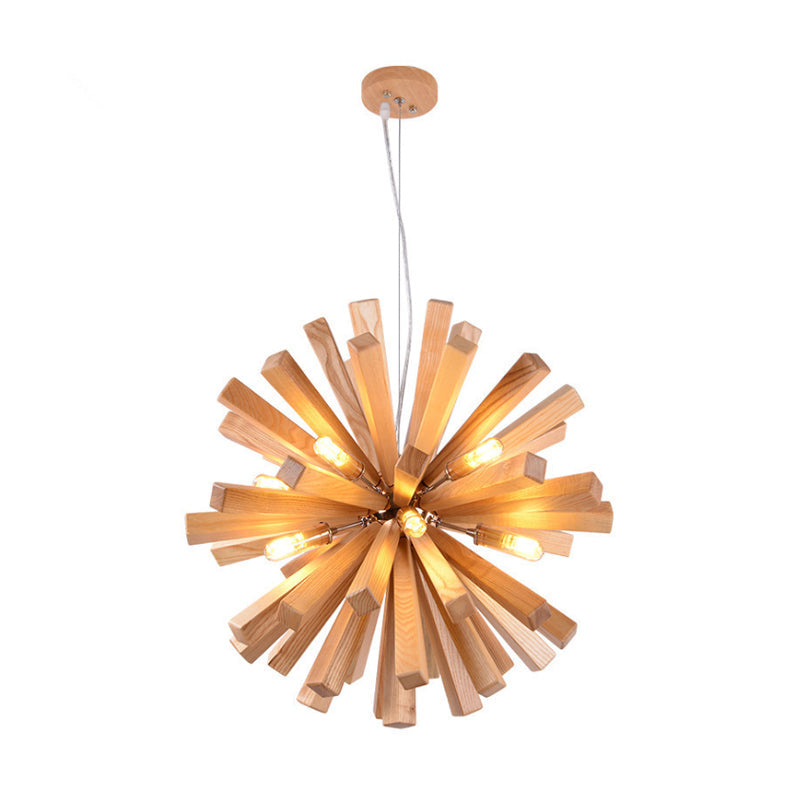 Delira Hanglamp Hout Stervorm Modern