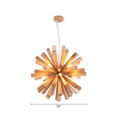 Delira Hanglamp Hout Stervorm Modern