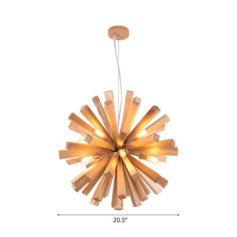 Delira Hanglamp Hout Stervorm Modern
