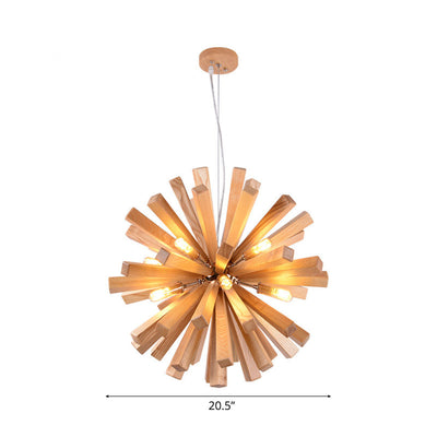 Delira Hanglamp Hout Stervorm Modern