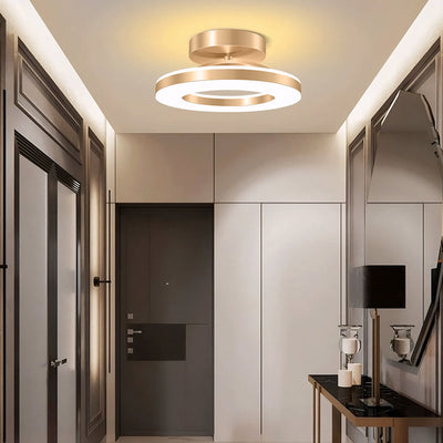 Delira Plafondlamp Goud IJzer LED Modern