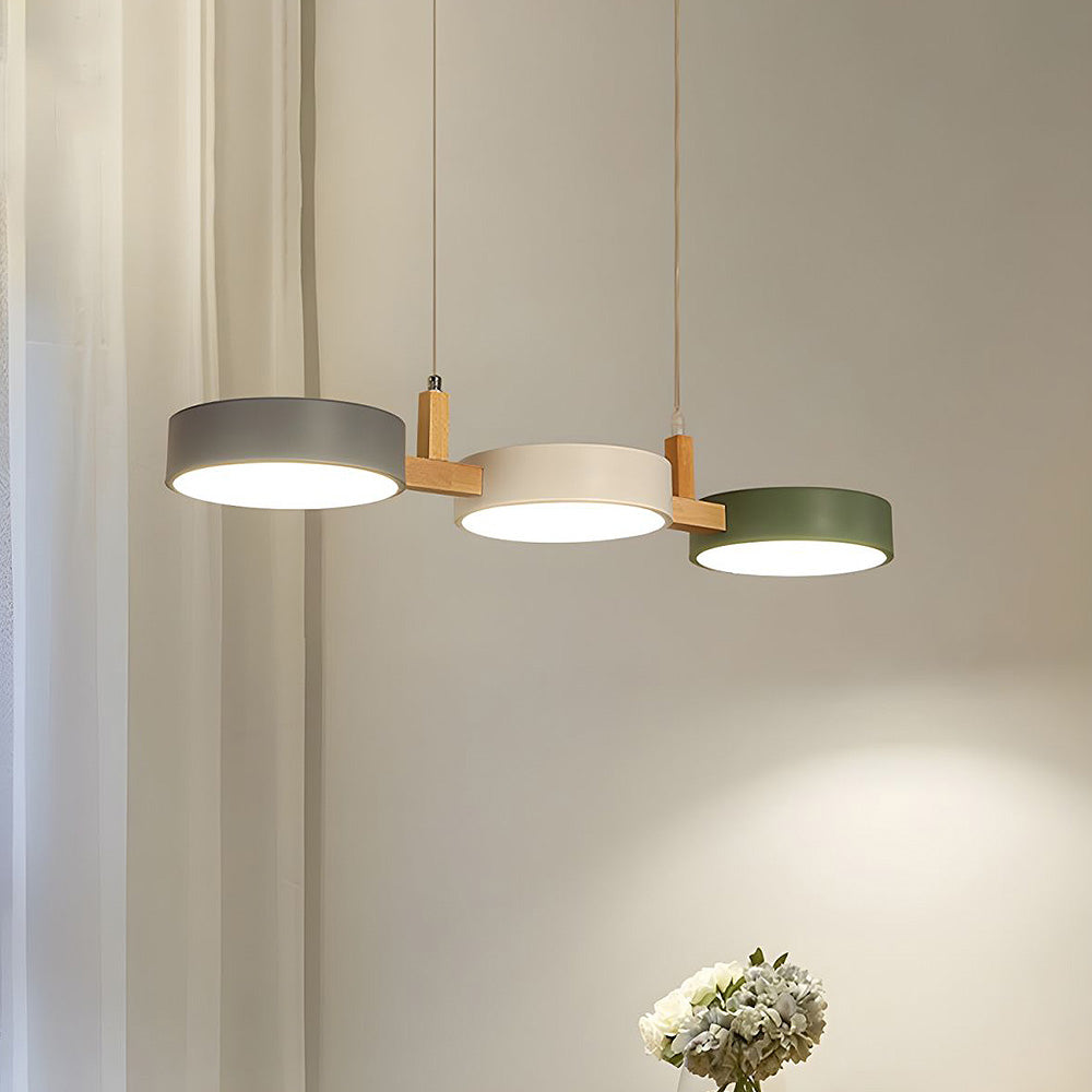 Delira Cilinder Hanglamp Scandinavisch Metaal Hout