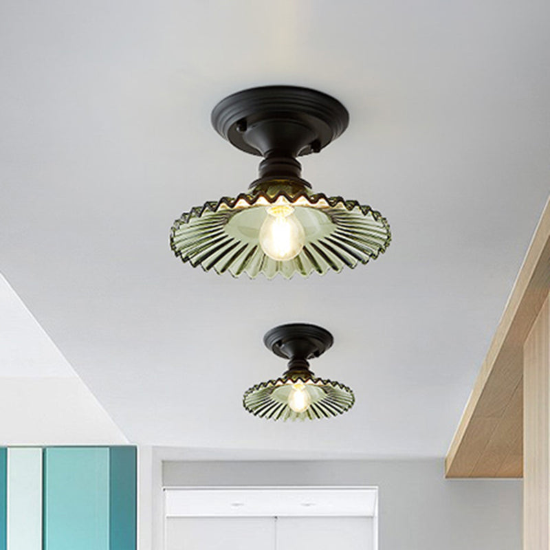 Delira Plafondlamp Glas Geribd Industrieel