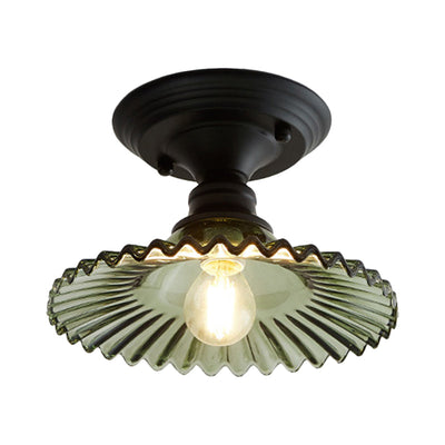 Delira Plafondlamp Glas Geribd Industrieel