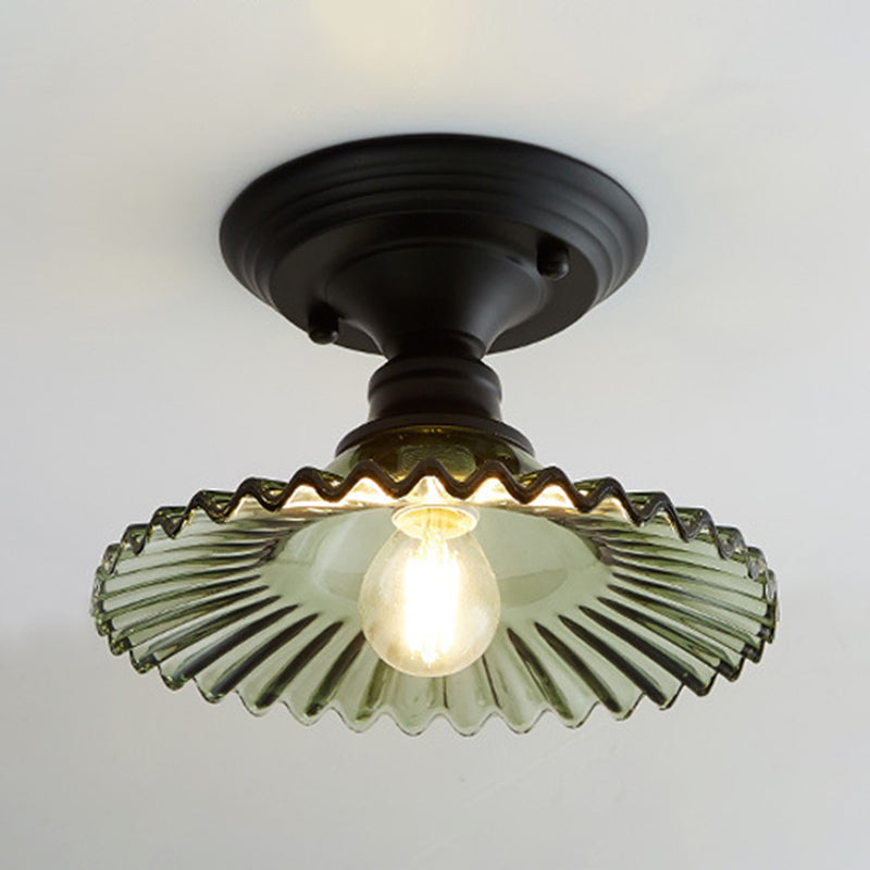 Delira Plafondlamp Glas Geribd Industrieel