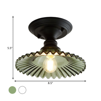 Delira Plafondlamp Glas Geribd Industrieel