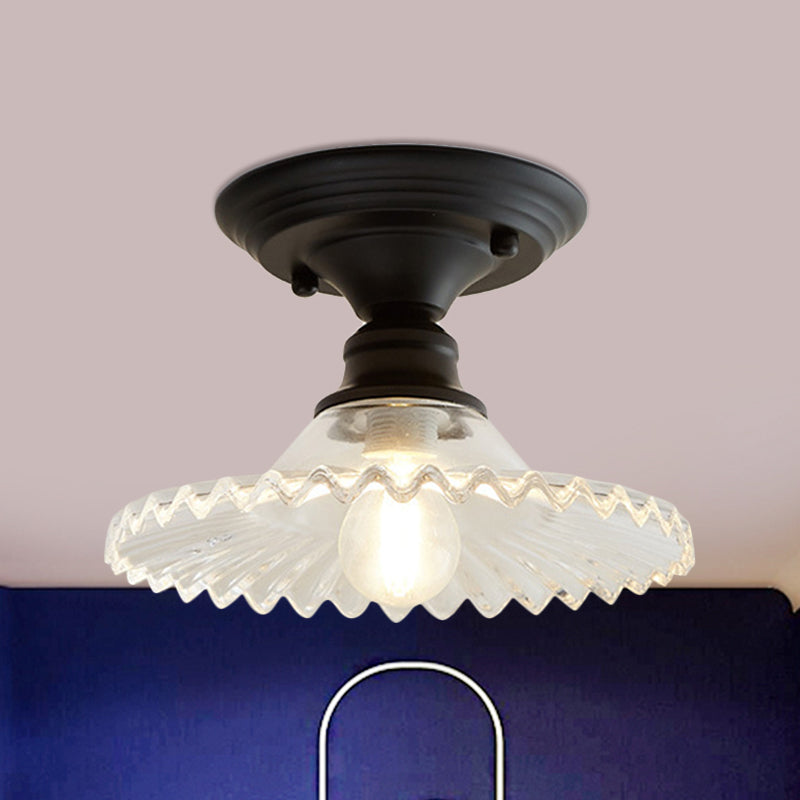 Delira Plafondlamp Glas Geribd Industrieel