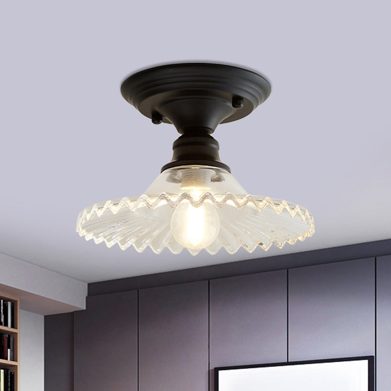 Delira Plafondlamp Glas Geribd Industrieel